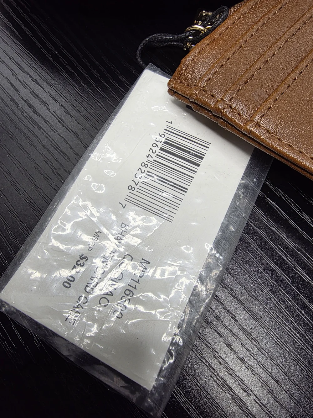Steve Madden Women’s Tan Leather Card Wallet